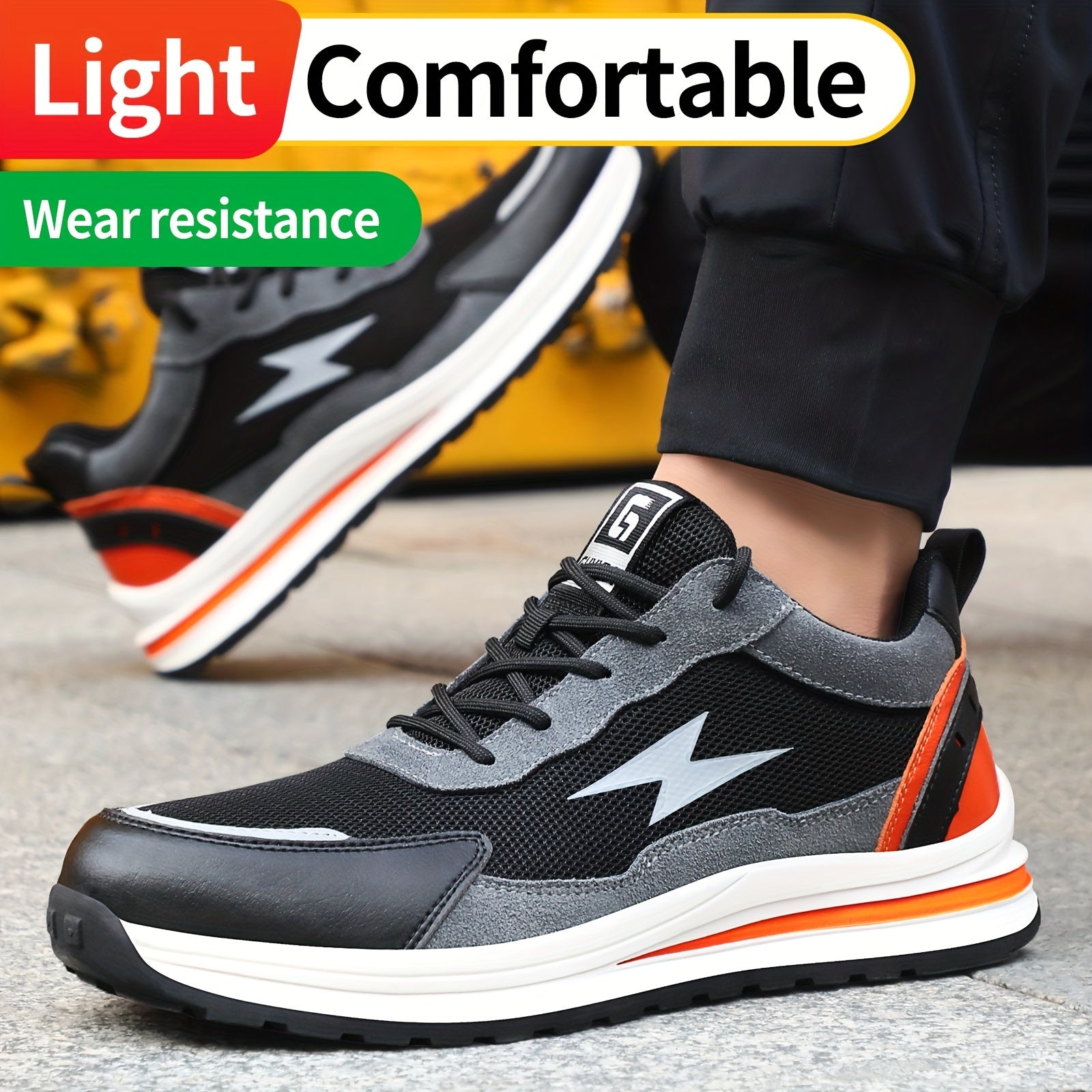 Steel Toe Puncture Proof Work Shoes for Construction