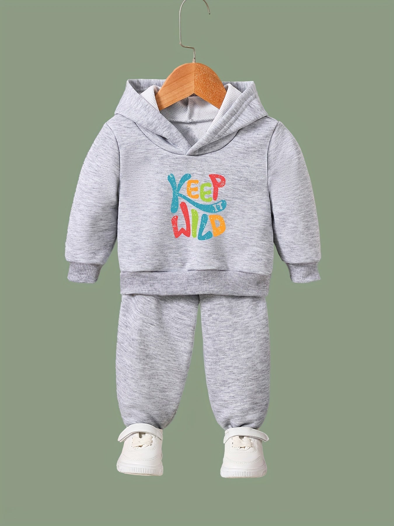 Yeep Wild Pattern Hooded Sweatshirt Girls Comfy Hoodies & Sweatpants
