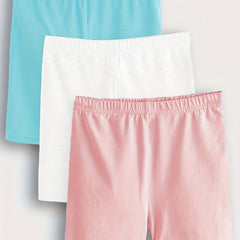 3pcs Toddler Girls Comfortable Summer Shorts Kids Clothes