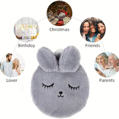 300ml Plush Rabbit Hot Water Bottle with Lid