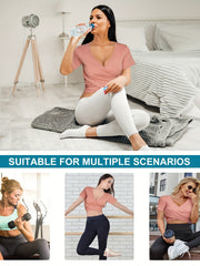 Sexy Deep V Neck Crop Athletic Gym Tank Top