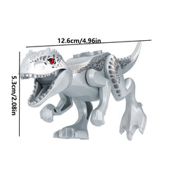 8pcs Dinosaur Building Blocks Set Tyrannosaurus Rex & Triceratops Models
