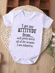Baby Girls Casual Slogan Graphic Print Onesie