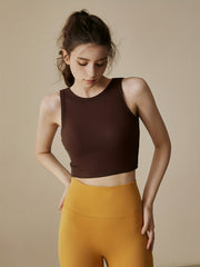 Padded Sleeveless Workout Tank Top for Women