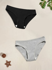 8pcs Ribbed Briefs Stretchy Intimates Panties Women's Lingerie