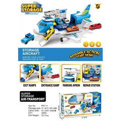 Airplane Toy with Mini Toy Cars Storage Series, Educational Toy for Kids
