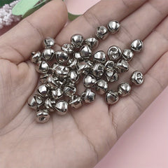 100Pcs Jingle Bells Charms DIY Christmas Home Decor Jewelry Craft Supplies