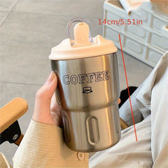 Insulated Coffee Mug With Handle And Lid Stainless Steel Coffee Travel Mug