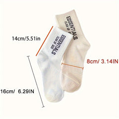 10 Pairs Crew Socks Solid Cotton Deodorant Sweat Absorbing Spring Summer Sports