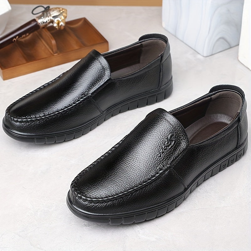 Men's Comfy Moc Toe Loafer Shoes Slip On Non-slip Shoes