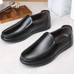 Men's Comfy Moc Toe Loafer Shoes Slip On Non-slip Shoes