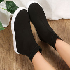 Women's Pull-On Sock Sneakers Breathable Slip-On Comfort Casual Shoes