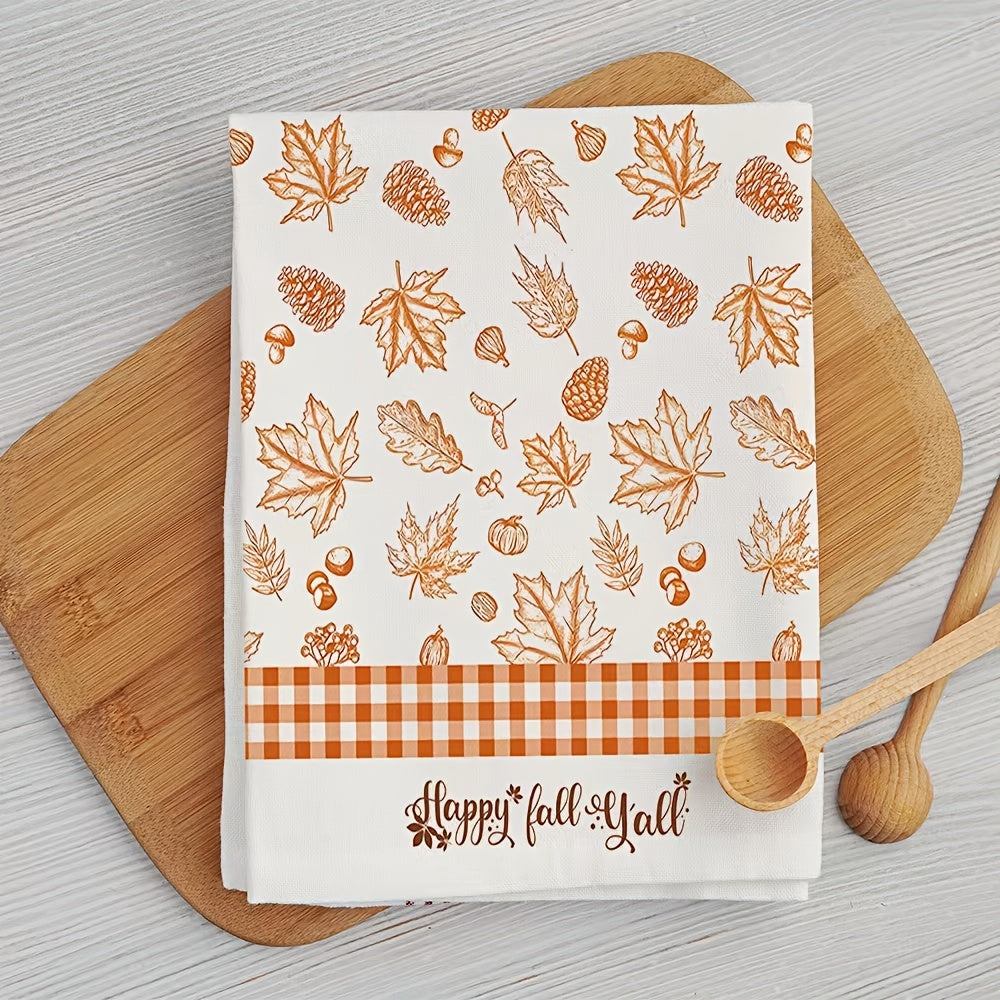 Fall Series Hand Towel Thanksgiving Pumpkin Turkey Kitchen Decor