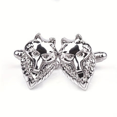 Wolf Head Cufflinks Animal Cufflinks French Shirt Clothing Cufflinks
