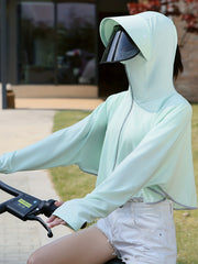 Women's Hooded Shirt Long Sleeve UPF 50 Protection