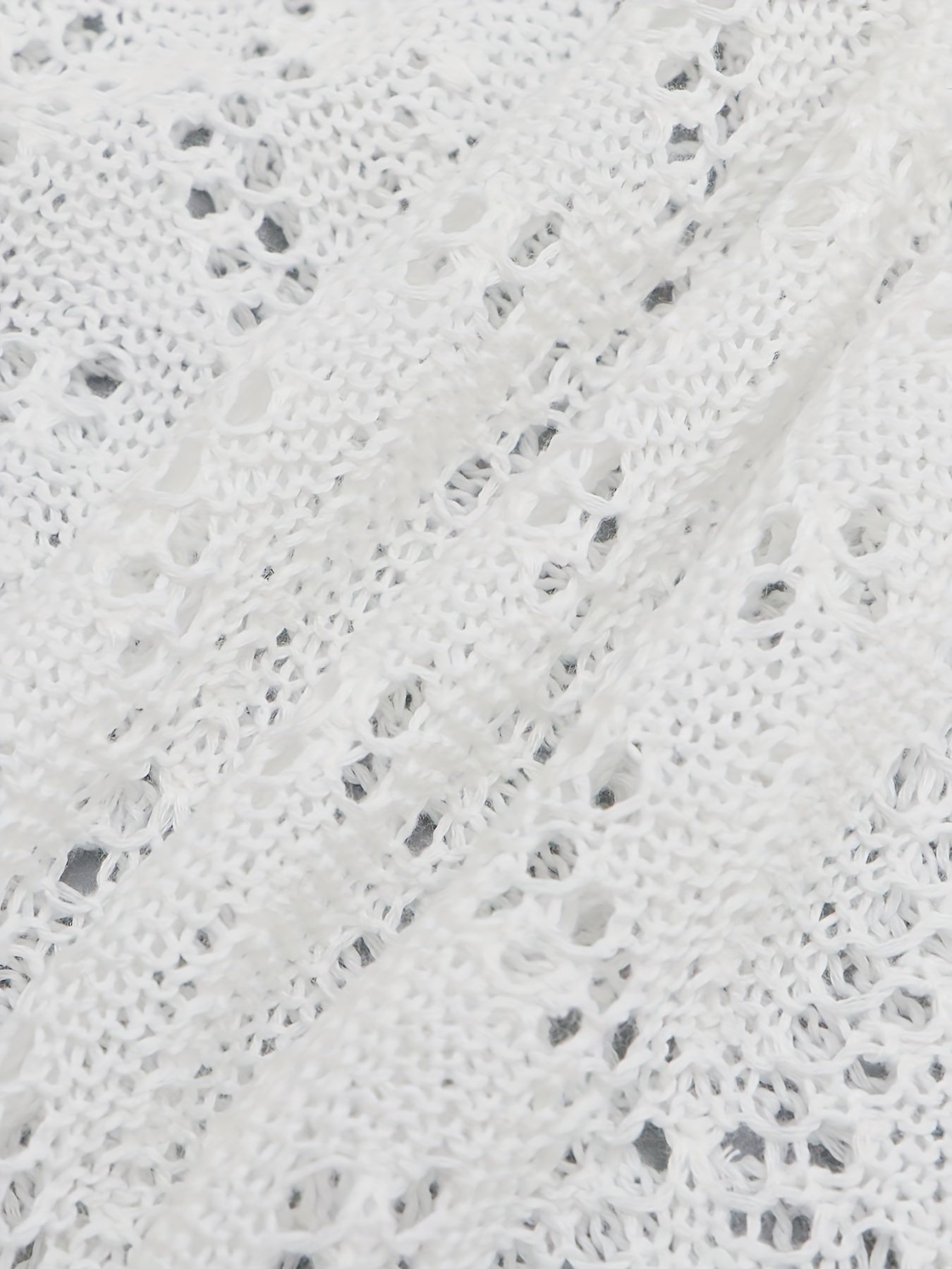 Solid Crochet Coverup Kimono Tassel Short Sleeve Summer Beach Wear