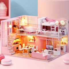 DIY Dollhouse Kit 3D Jigsaw Puzzle Assembled Model For Girl Princess Toys