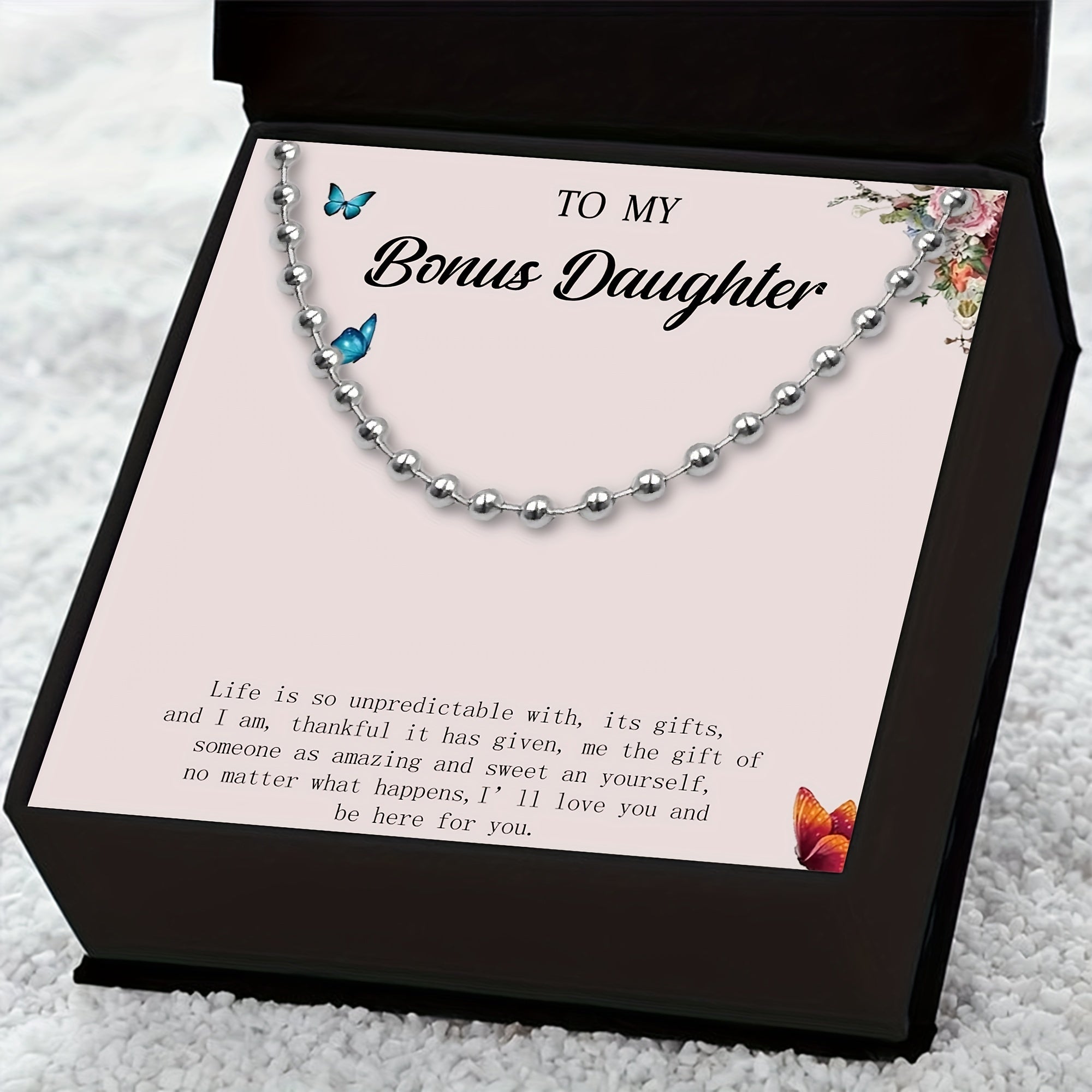 Daughter Titanium Steel Ball Chain Y2K Necklace