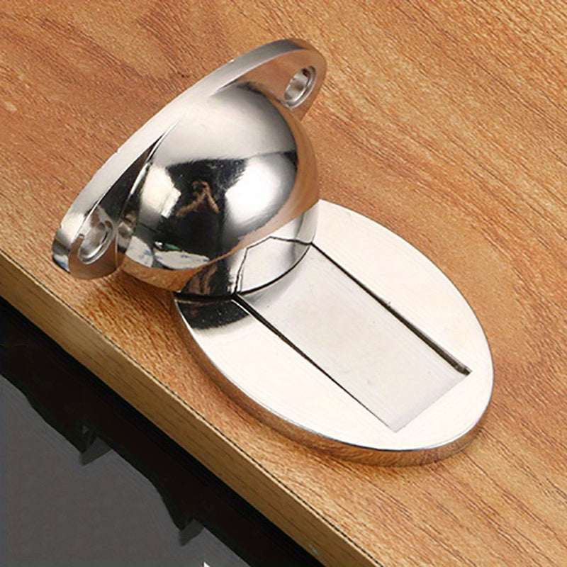 1pc Zinc Alloy Invisible Adjustable Door Stopper