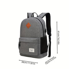 Large Capacity Backpack with USB Charging Port for Travel Daily Use