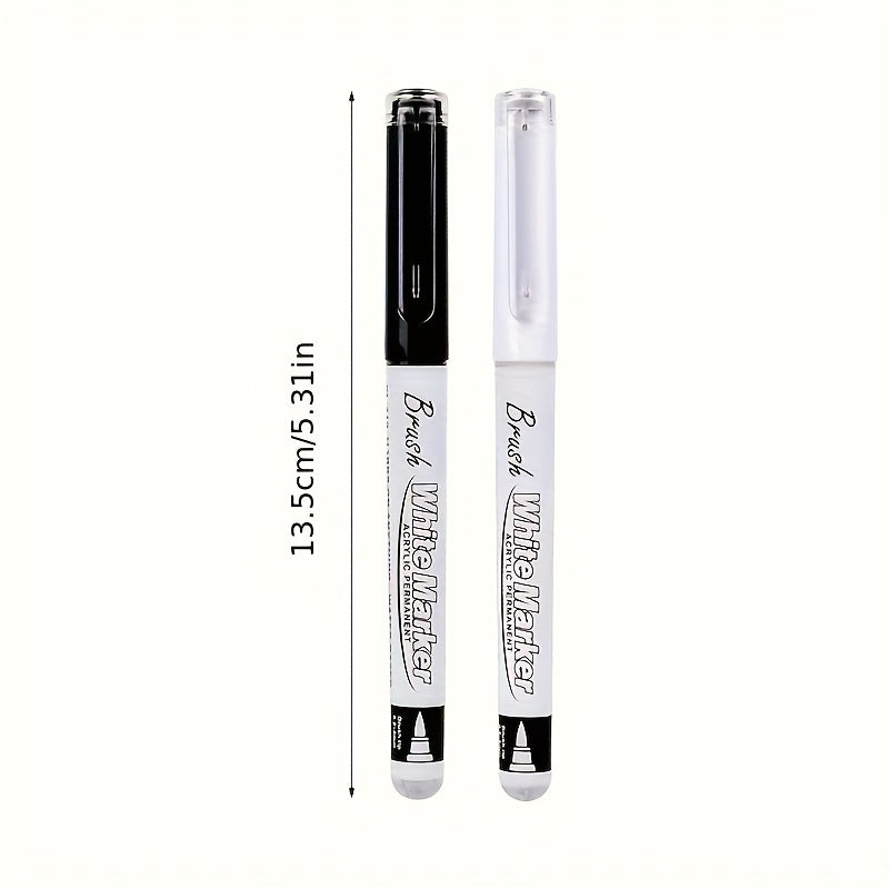 3pcs Waterproof Acrylic Ink Marker Pens for DIY Crafts & Art Supplies