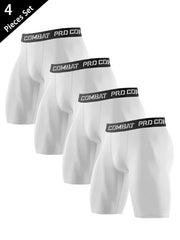 Men's High Elastic Compression Shorts for Sports Gym Running