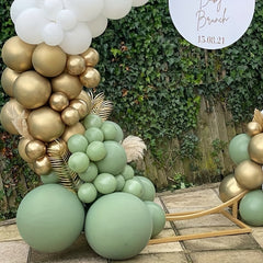 122pcs Avocado Green Party Arch Backdrop Balloon Garland