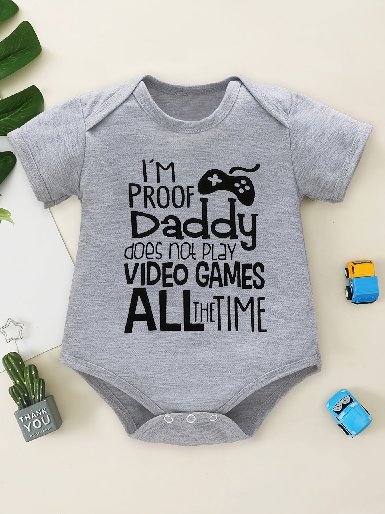 Baby Boys' Stylish Video Game Onesies for Summer