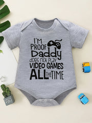 Baby Boys' Stylish Video Game Onesies for Summer