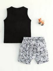 2pcs Baby Boys Mama's Boy Tank Top & Shorts Set