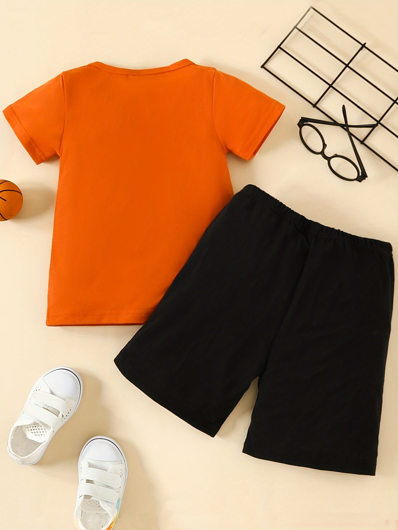 Boys Basketball Graphic Outfit Set