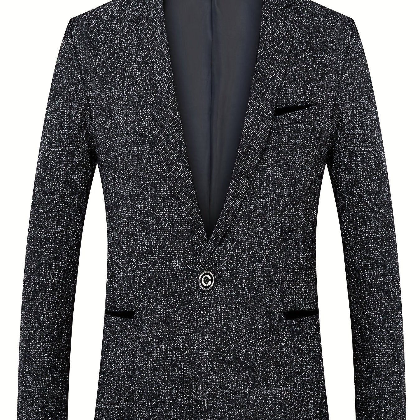 Men's Tweed Pattern Lapel Sports Coat Spring Fall
