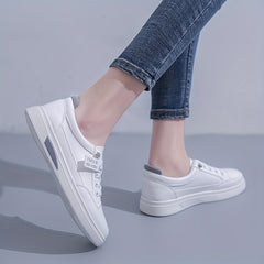 Women's Lace Up Flat Skate Shoes Low Top Sneakers