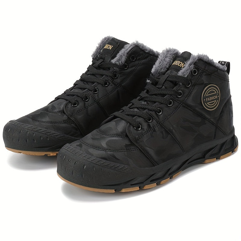 Men's Snow Boots Winter Thermal Shoes Windproof Hiking Boots