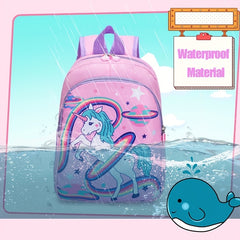 Unicorn School Backpack Large Capacity Primary Schoolbag