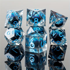 7pcs Dragon Eye Sharp Edge Resin Dices For Table Game
