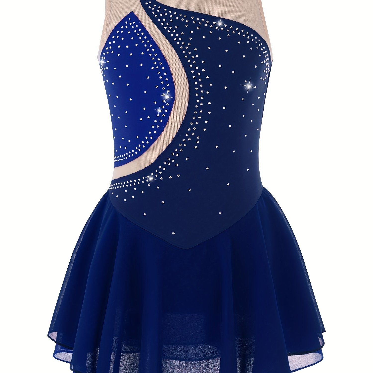 Girls Sleeveless Dance Skating Dress