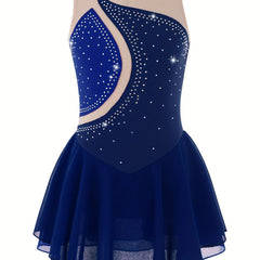 Girls Sleeveless Dance Skating Dress