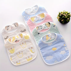 3pcs Baby Feeding Drool Bib Set Crown Cloud Heart Pattern Infants Saliva Towel