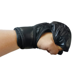 Adult Half Finger Boxing Gloves for Sanda and Pu - Protective Training Gear