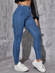 Slim Fit Casual Skinny Jeans Slight Stretch