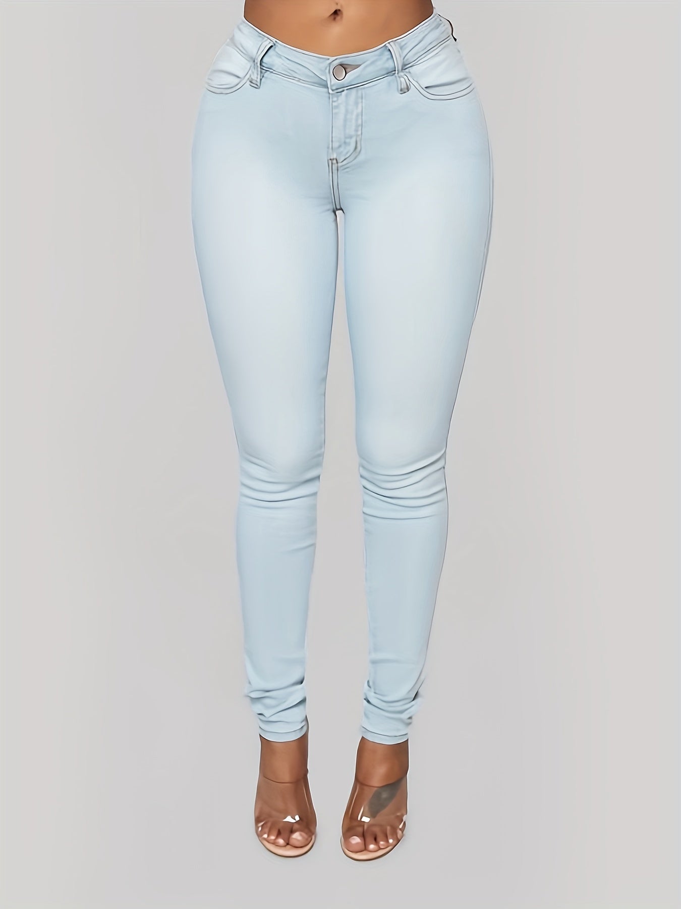 High Rise Slim Fit Stretchy Skinny Jeans