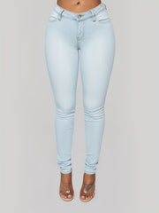 High Rise Slim Fit Stretchy Skinny Jeans