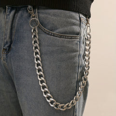 Men's Metal Single Pants Chain Keychain for Men