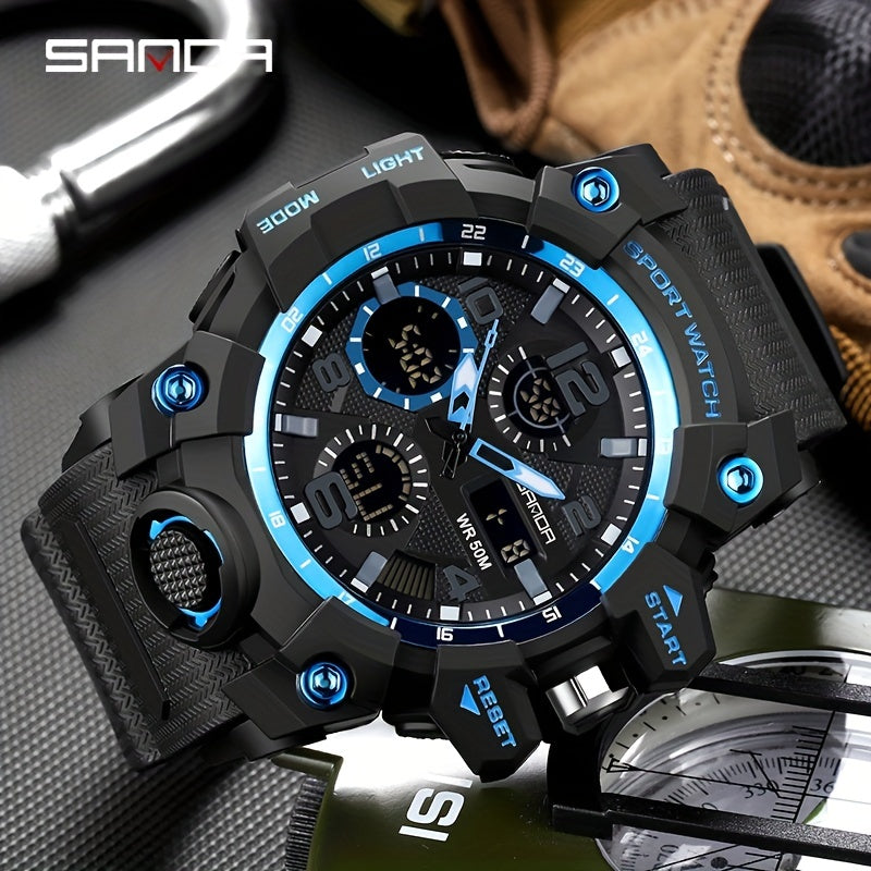 Waterproof Digital LED Outdoor Military Men's Watch