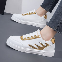 Women's Low Breathable Skate Shoes Lace-up Sneakers