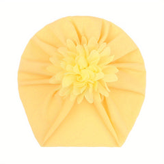 Chiffon Flower Baby Headscarf and Hat