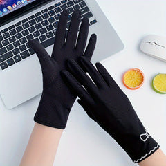 Solid Ice Gloves Thin Quick Drying Sunscreen UV Protection Gloves