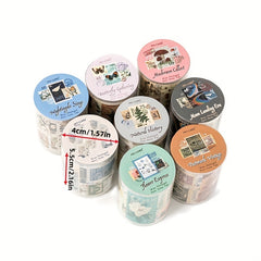 Vintage Stamp Washi Tape Post Office Style DIY Scrapbooking Sticker