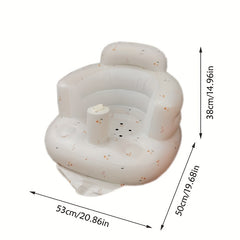 Baby Inflatable Seat and Bath Stool - Easy Bath Time Solution